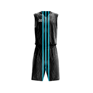 Uniformes de basket-ball en jersey 100% polyester de haute qualité, personnalisés et sublimés, vente en gros - Product Image 3
