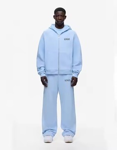 Tracksuit <b>Set</b> Breathable Sweat Suit Wholesale Jogging High Quality Customized Men's Winter Hooded Heavyweight Cotton - Product Image 1