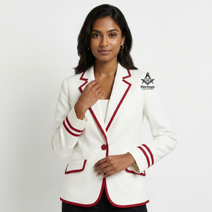 Blazer de la Hermandad Delta Sigma para Mujer, Ropa Masónica Griega, Prenda Exterior de Sororidad, Blazer de Negocios de Manga Larga - Product Image 1