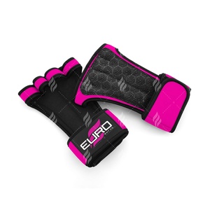 Gants de musculation en néoprène de haute qualité, demi-doigts, antidérapants, avec rembourrage pour la paume, support pour le poignet, fermeture réglable, respirants - Product Image 3