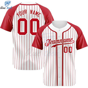 Sublimation Baseball Jersey for Men Adults Durable Fabric Lightweight Short Athletic Fit Breathable UV Protection OEM Baseball - Product Image 3