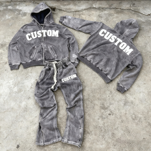 เสื้อฮู้ดดี้สีดำแบบมีซิปทรงโอเวอร์ไซส์สำหรับผู้ชาย Glory Custom ผลิตจากผ้าฝ้ายเฟรนช์เทอร์รี่ เหมาะสำหรับใส่ลำลองและสตรีทแวร์ สำหรับทุกเพศ OEM - Product Image 3