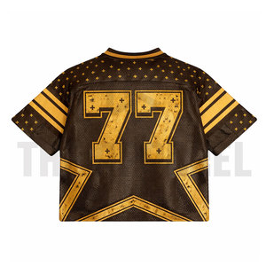 Camiseta Deportiva de Malla de Poliéster Transpirable con Cuello en V y Manga Corta, Estampado Digital de Alta Calidad para Uso Urbano, Venta al por Mayor - Product Image 2