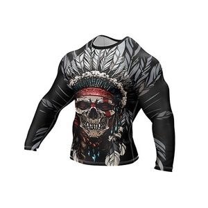 Camiseta de Compresión Personalizada, Transpirable, Anti-UV, para Mujer, Manga Larga, para Jiu Jitsu Brasileño, MMA, Poliéster/Spandex, Fortleo - Product Image 2