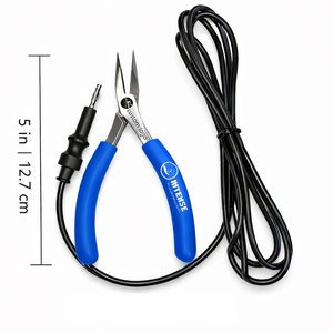 Pince à sertir antistatique de précision la plus vendue pour bijoux permanents, fabriquée en acier inoxydable de haute qualité, avec marque - Product Image 4