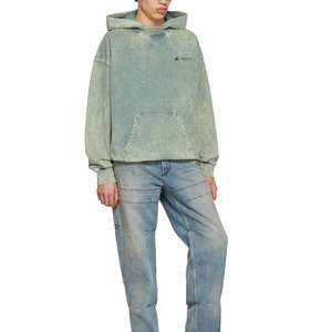 Sudadera con Capucha para Hombre, 100% Algodón, Lavado Ácido, Logotipo Serigrafiado en la Parte Delantera, Diseño con Bolsillo, Transpirable, Ecológica, Corte Regular, 2 Piezas - Product Image 3