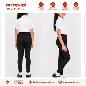 Collants noirs longs pour filles, uniforme scolaire, taille élastique, vente en gros, fournisseur en gros de collants scolaires - Product Image 3