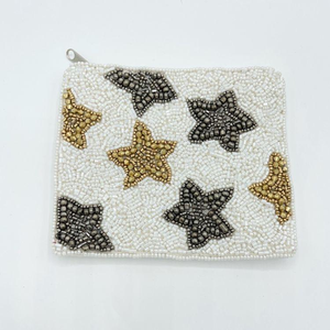 Fabriqué en Inde, élégante pochette à monnaie perlée faite à la main, portefeuille de haute qualité, prix direct usine. - Product Image 5