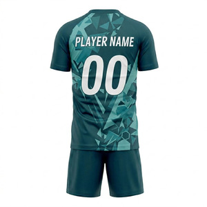 ชุดเสื้อฟุตบอลแบบซับลิเมชั่นสั่งทำพิเศษ แขนสั้น ยูนิเซ็กซ์ ผ้าโพลีเอสเตอร์ซับเหงื่อ แห้งเร็ว ลายพิมพ์/ลายตัวอักษร/สีพื้น สำหรับทีม ชุดยูนิฟอร์มผู้ใหญ่ ฤดูร้อน - Product Image 3