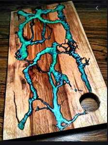 Tablas de cortar de mango y acacia hechas a mano, de lujo, ecológicas, de bambú orgánico, con mango, para queso, al por mayor - Product Image 4