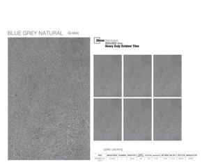Blue Grey 20mm Full Body Matte Porcelain Pavers 600x600mm 600x900mm Heavy Duty Non-Slip Exterior & Bathroom Floor Tiles - Product Image 5