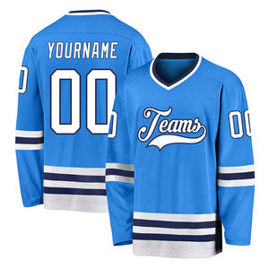 Premium Ice Hockey Jersey Wholesale OEM Manufacturer Custom Hockey Jersey Sublimation Printing Custom Logo Embroidery - Product Image 6