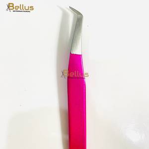 แหนบต่อขนตาปลายเรียว 45 องศา สีดำเกรดซาลอน ทนทาน เรียบลื่น ผลิตจากสแตนเลส ใช้ซ้ำได้ สำหรับต่อขนตา รับผลิตแบรนด์ส่วนตัว - Product Image 4