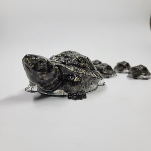 Best Selling Abundance Generator Wealth Figurine <b>Orgonite</b> Natural Pyrite Turtle Fengshui Wealth Prosperity Decoration Portable - Product Image 2