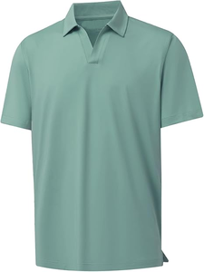 เสื้อโปโลคอวีแขนสั้นลำลองสำหรับผู้ชาย - Product Image 4