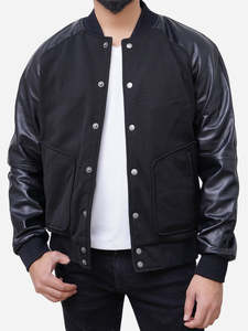 Chaqueta Varsity Unisex de Invierno Stonefield Manufacturing, 100% Lana, con Capucha, Reversible, Impermeable, Ecológica, Ropa Urbana, Servicio OEM - Product Image 4