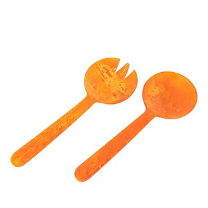 Customized Multicolor Resin Salad Spoon <b>Tabletop</b> Kitchen Tool Eco-Friendly Food Safe Serving Epoxy Resin Spoon - Product Image 1