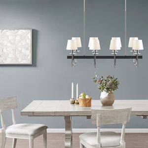 Lampadario tradizionale a 8 luci con luci a sospensione e lampadari eleganti - Product Image 2