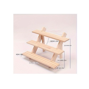 Support à cupcakes en bois naturel fait main, élégant présentoir à gâteaux pour boulangeries, traiteurs, fêtes, mariages et célébrations - Product Image 5