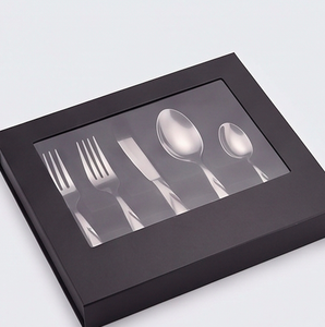 Ensemble de couverts modernes en acier inoxydable avec finition polie miroir, fourchette, couteau, cuillère, pour mariage et réceptions - Product Image 6