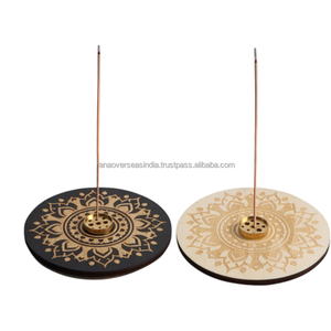 ถาดใส่ธูปไม้หอม ลายแมนดาลา งานศิลปะตกแต่ง เป็นมิตรกับสิ่งแวดล้อม ทำด้วยมือ พร้อมที่รองรับเถ้า สำหรับการทำสมาธิและโยคะ - Product Image 3