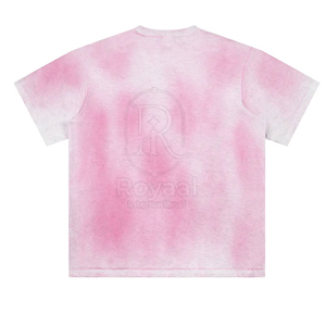เสื้อยืดพิมพ์ลายทรงหลวมใส่สบายทันสมัยผ้าฝ้าย 100% สำหรับผู้ชาย ผลิตจำนวนน้อยได้ เสื้อยืดผู้ชายลายซันเฟด - Product Image 2