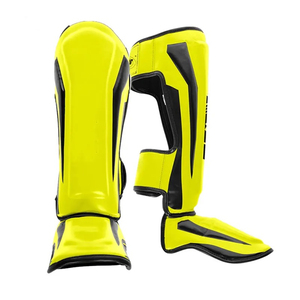 Protège-tibias en cuir PU pour hommes, protection complète, couleur personnalisée, prix de gros fabricant - Product Image 4