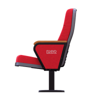 Chaises d'église OEM EVO W580 * D550 * H1055mm sièges de cinéma maison bleu chaises de fauteuil d'auditorium bon marché pour l'église rembourrée