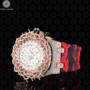 Montre de Luxe Homme de Qualité Supérieure, Style Hip Hop, en Acier Inoxydable Sertie de Pierres, Mouvement Mécanique, Résistance à l'Eau 10 Bar, Bijou de Fête Disponible - Product Image 3