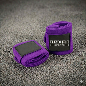 Attelles de soutien du poignet Rexfit Sport Premium avec sangles réglables pour la musculation, le powerlifting et l'entraînement en salle de sport - Product Image 1
