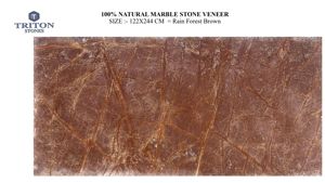 Revestimiento de Piedra de Mármol 100% Natural, Color Marrón Bosque Tropical, Diseño Moderno para Baño, Sala de Estar, Uso en Villas, para Exportadores Indios - Product Image 4