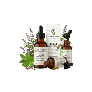 Extrait liquide de Tulsi naturel en vrac pour usage industriel dans les produits à base de plantes, les formulations cosmétiques et le bien-être traditionnel - Product Image 1