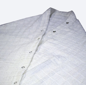 ผ้าขนหนูอิห์รอม 100% ผ้าฝ้าย พร้อมกระดุมแป๊ก ชุด 2 ชิ้น สำหรับฮัจญ์ อุมเราะห์ สวมใส่สบาย ระบายอากาศได้ดี และง่ายต่อการสวมใส่ระหว่างการละหมาด - Product Image 2