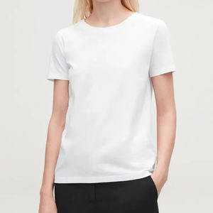 T-shirt court uni sexy en coton pour femme, style streetwear respirant, grande taille, collection 2026 – USA - Product Image 2