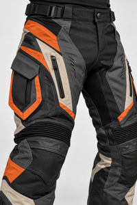 Pantalon de moto Enduro noir, orange, beige, résistant à l'abrasion, respirant, extensible, personnalisable OEM ODM, équipement de conduite tout-terrain - Product Image 5