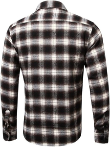 เสื้อเชิ้ตผ้าแฟลนเนลขายส่งปี 2026 สำหรับผู้ชาย เสื้อผ้าทำงานกลางแจ้งเนื้อหนา ทนทาน ผ้าฝ้าย แขนยาว สไตล์คลาสสิกลำลอง บริการ OEM - Product Image 6