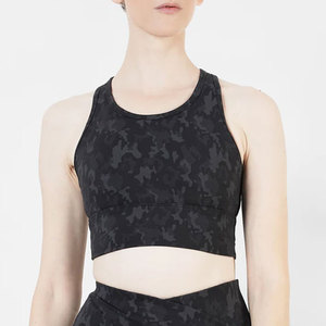 Soutien-gorge d'entraînement personnalisé, uni, respirant, sans armatures, en dentelle, en Spandex/Nylon, avec bonnets, idéal pour l'été et la gym, vente en gros OEM, le plus vendu - Product Image 2