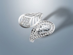 Bague personnalisée en diamant synthétique VVS cultivé en laboratoire, or 14 carats, luxe fantaisie pour femme, RIZTA JEWELS, coupe brillante certifiée, couleur DE - Product Image 5