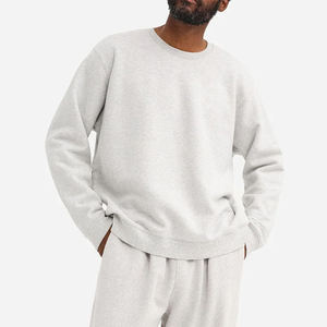 New Article Men's Crew <b>Neck</b> Sweatshirt Regular Fit Front Logo Print Casual Autumn Wear 100% Cotton Knitted Pullover - Product Image 5