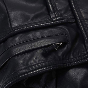 Chaquetas de Cuero Genuino para Mujer con Logotipo Personalizado, Chaqueta Casual Estilo Biker con Cierre, Abrigos de Cuero para Mujer, Chaqueta de Cuero Transpirable para Mujer - Product Image 3