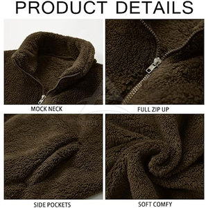 2026 New Arrival Custom Color <b>Men</b> <b>Fleece</b> <b>Jacket</b> Oversize High Quality Best Selling <b>Men</b> Winter <b>Jacket</b> - Product Image 5