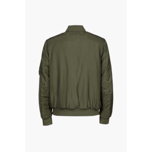 เสื้อแจ็คเก็ตบอมเบอร์ผู้ชาย Core Green ผลิตจากโพลีเอสเตอร์ 100% จากโรงงานโดยตรง เสื้อแจ็คเก็ตบอมเบอร์โพลีเอสเตอร์สีเขียวแบบให้ความร้อน - Product Image 5