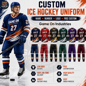 Wholesale Rate OEM ODM Service Factory Direct Full Sublimated Ice Hockey Jersey and Pants Team Wear Custom Ice Hockey Uniform - Product Image 3
