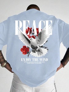 T-shirts pour hommes à manches courtes, dernier design, nouvelle arrivée, vente chaude, OEM personnalisé, haute qualité, 100% coton, séchage rapide, respirant, décontracté - Product Image 4