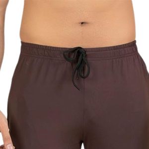 · Pantalon Rush 2.0 marron foncé pour homme, pantalon de jogging décontracté, taille élastique, cordon de serrage, pantalon de sport athlétique - Product Image 2
