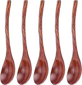 Cuillère à thé en bois finition naturelle, cuillère à café, sucre, sel, légère, écologique, outil de cuisine pour la maison et le café - Product Image 2