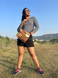 Haute qualité élégant nouveau Western Vintage dame sacs à bandoulière véritable peau de vache fourrure cuir Nylon doublure quotidien décontracté bandoulière conception - Product Image 3