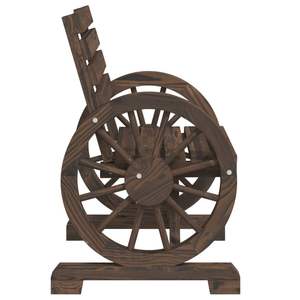 2 pezzi sedie da giardino in legno massello 22.8 "x 22.8" x 30.9 "mobili da esterno durevoli - Product Image 6