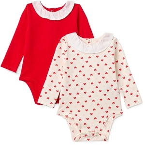 Survêtement bébé 100% coton, 160 g/m², tricoté, couleur unie, coloré, col rond, col en V imprimé, décontracté, fournisseur du Bangladesh. - Product Image 1