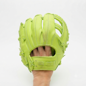 Gant de baseball synthétique vert H-Web pour droitier, à doigts entiers, avec fermeture auto-agrippante, antidérapant, toutes saisons - Product Image 5